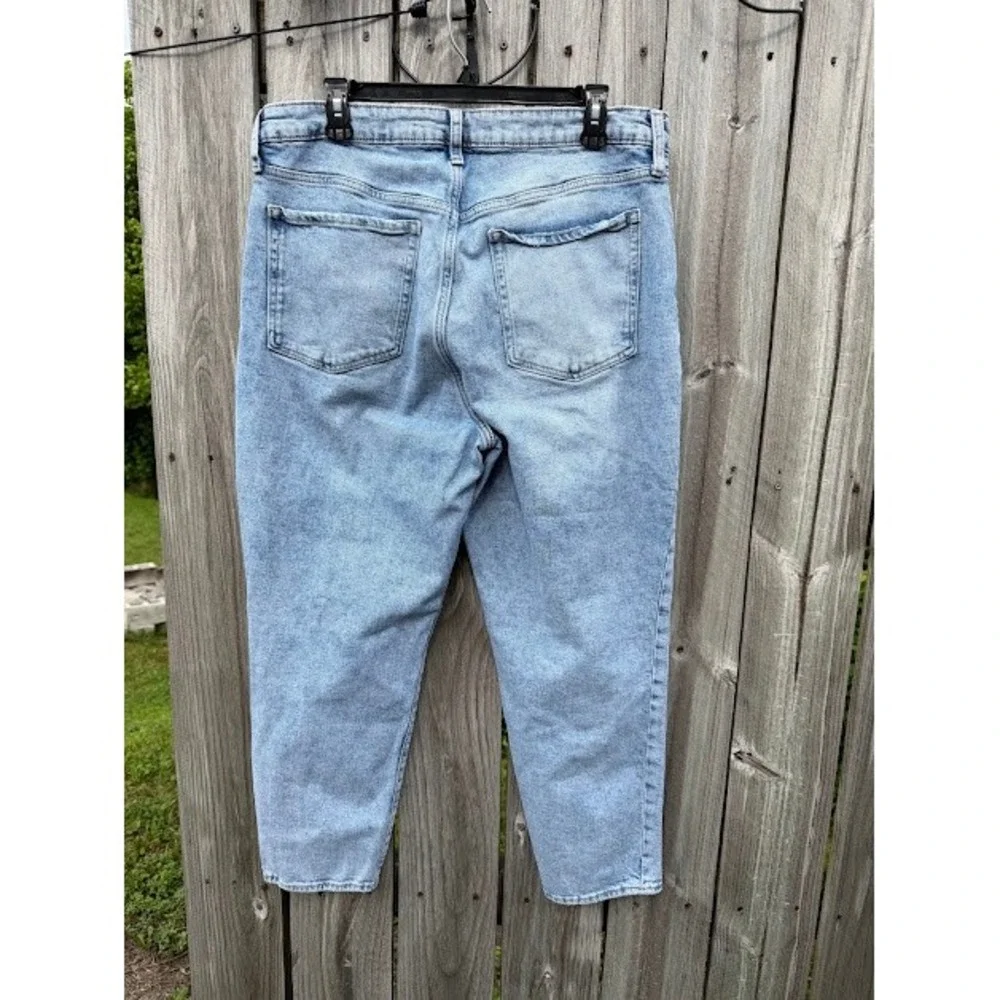 High Waisted Old Navy Jeans Womens 10 Blue O.G. Straight Light Wash Denim Pants